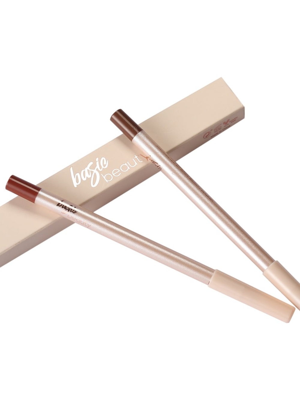 NWOT Basic Beauty + Skin - Latte & Cocoa Gel Lip Liners (Set of 2)